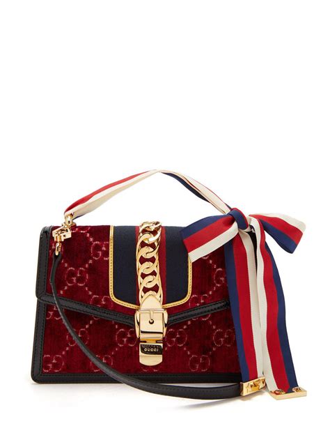 gucci sylvie small shoulder bag red|gucci sylvie bag price.